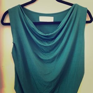 Zara ruched green mini dress